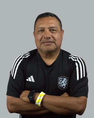 Coach Angel Cuevas of Atlético Dallas Youth